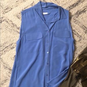 Blue equipment tank top